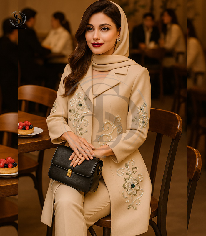 مانتو مجلسی سنگدوزی آوینا کد ۱ مانتو مجلسی سنگدوزی آوینا کد ۱