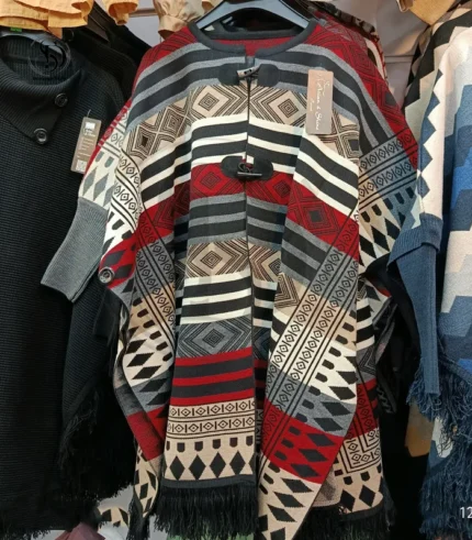 پانچو بافت سارا کد 01