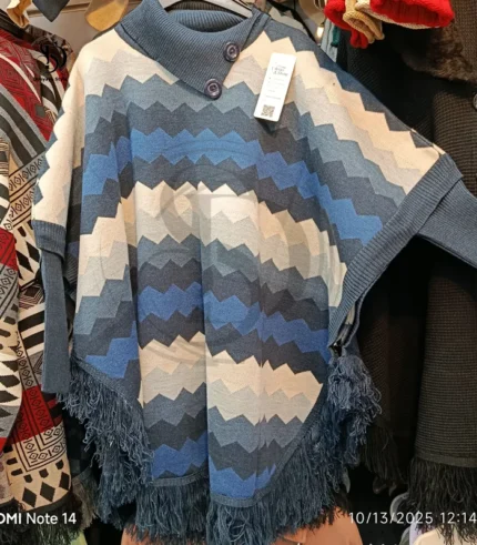 قیمت فروش پانچو بافت ثریا کد 01