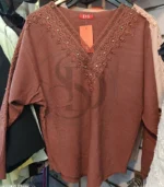 دوخت انواع بلوز بافت مجلسی ماریتا کد 01