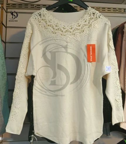 بلوز بافت مجلسی آلما کد 01