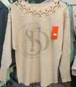 دوخت انواع بلوز بافت مجلسی آلما کد 01