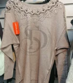 قیمت خرید بلوز بافت مجلسی آلما کد 01