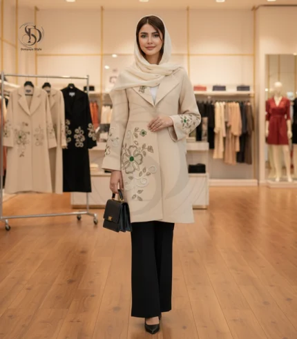 مانتو مجلسی سنگدوزی زارا کد ۱