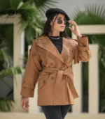 بارانی کوتا املی کد 01 - تصویر 3